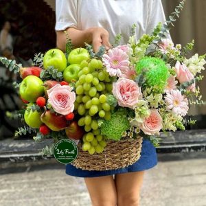 giỏ trái cây và hoa tươi nhập khẩu
